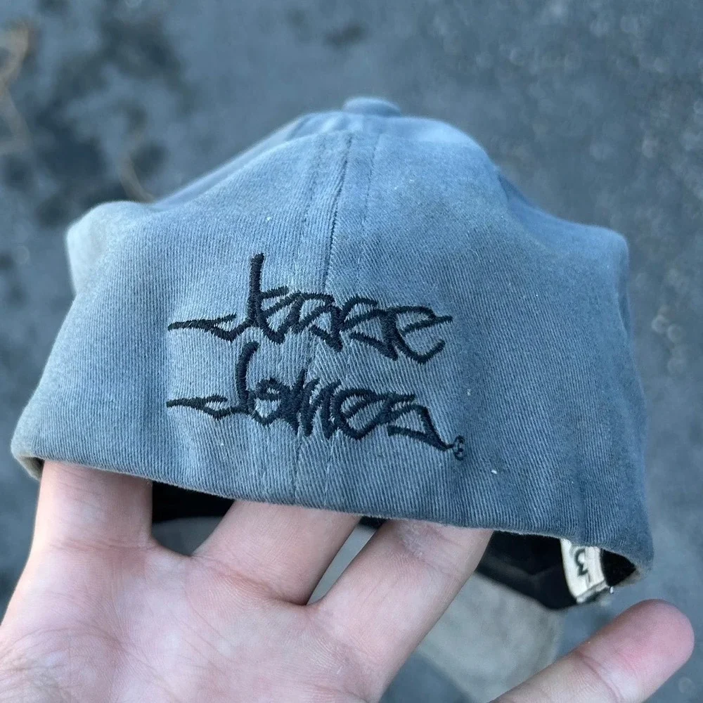 Y2K West Coast Choppers Hat Grey/Red/White Jesse James Biker Hat Embroidered VTG - Picture 4 of 9